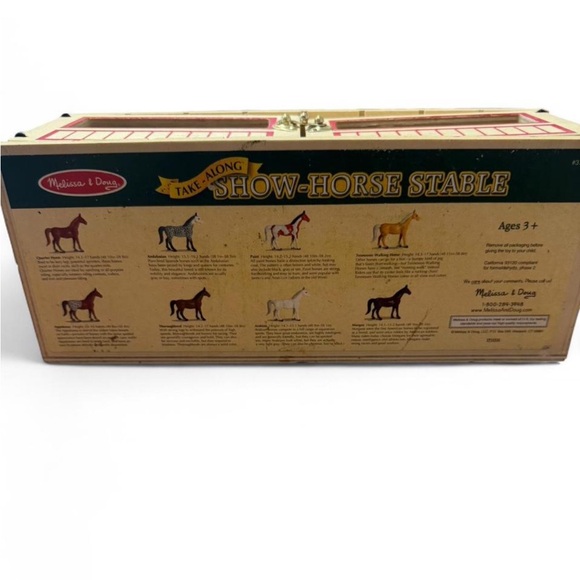 Melissa & Doug Wooden Stable with Colorful Horses - Picture 6 of 6